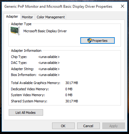 nvidia microsoft basic display driver